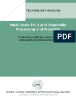 Small Scale Fruit and Vegetable Processing and Products 0(1)