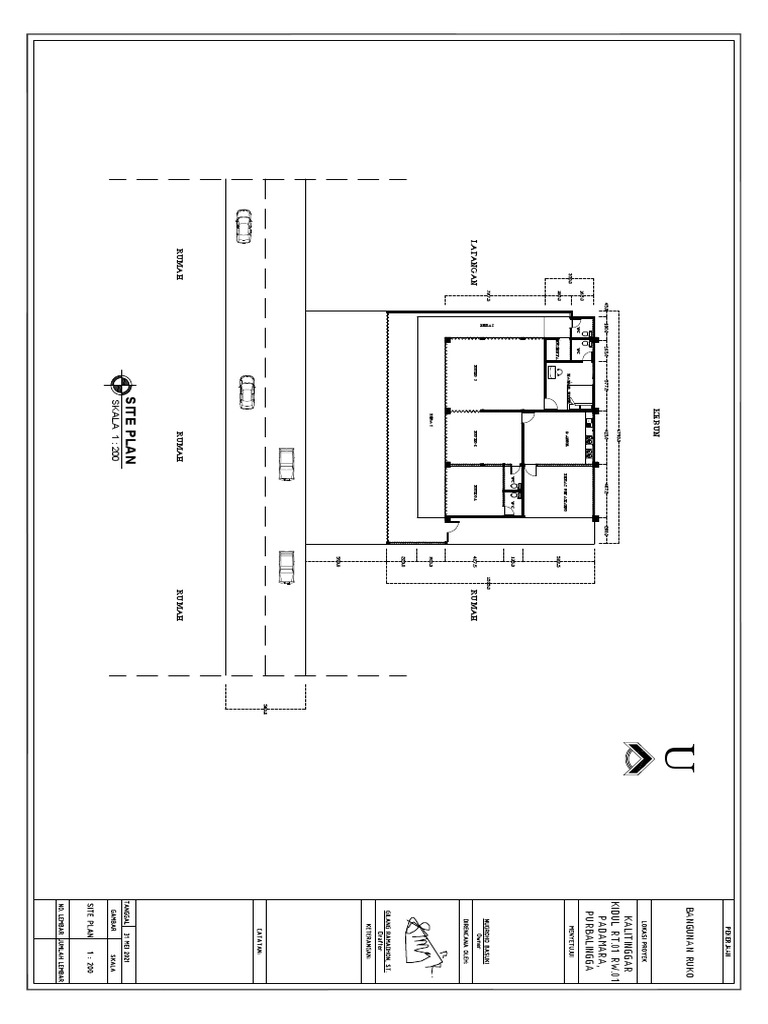 Site Plan Ruko dan Fasilitas Purbalingga | PDF