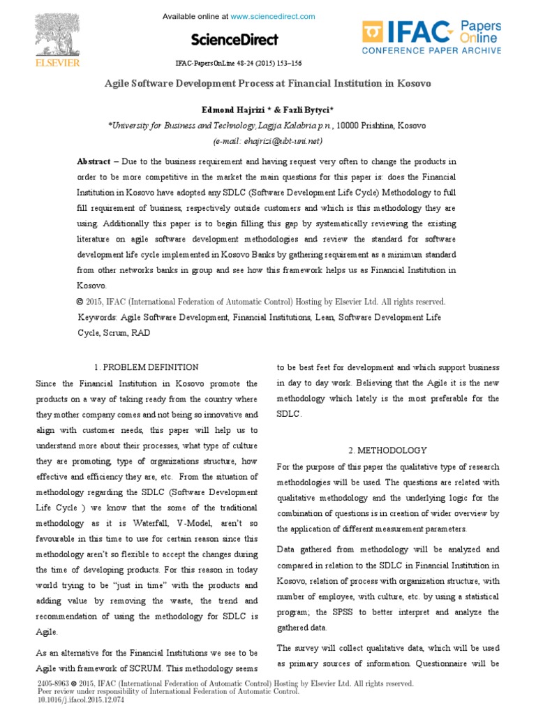 Sciencedirect Sciencedirect | PDF | Software Development Process ...