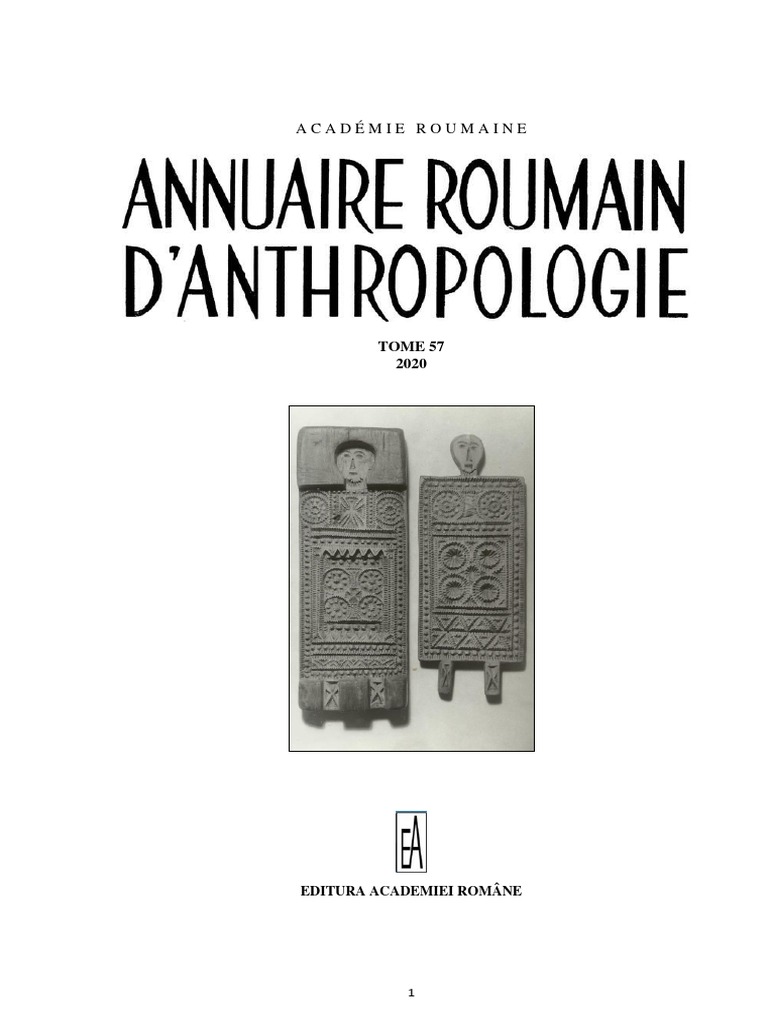 Annuaire Roumain Danthropologie image