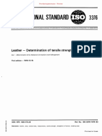 International Standard: Leather - Determination of Tensile Strength and Elongation