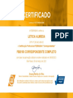 Certificado Correspondente