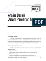 Analisa Desain Dalam Pemilihan Material