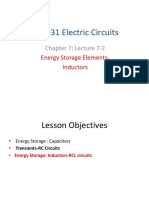 MEMS 0031 Electric Circuits: Chapter 7: Lecture 7-2