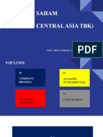 Analisis Saham Bbca (PT Bank Central Asia TBK) : Oleh: DELI ZAHARA, NIM. 197017060