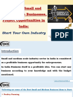 List of 25 Small and Medium Scale Businesses, Project Opportunities in India