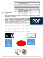 Etica y Valores Primer Periodo 8 Henry