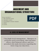 Management and Organizational Structure