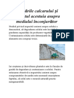 Utilizările Calcarului Și Impactul Acestuia Asupra Mediului Înconjurător