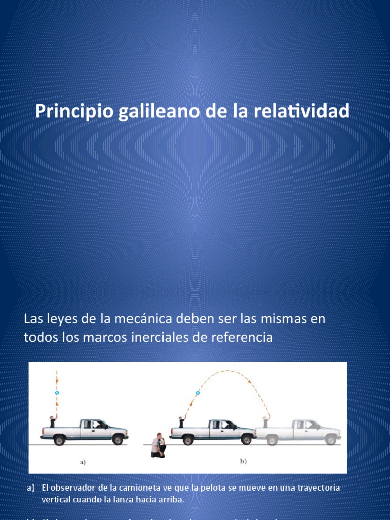 Principio Galileano de La Relatividad | PDF | Teoría de la relatividad ...