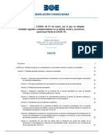 Decreto-Ley 11-2020 Medidas Urgentes Impacto Economico