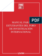 MANUAL PARA ESTUDIANTES DEL FORO DE INVESTIGACIÓN