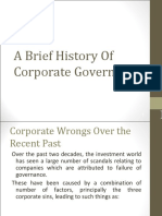 A Brief History of Corporate Governance