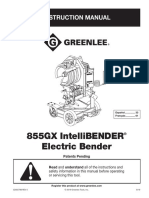 855GX Intellibender Electric Bender Manual