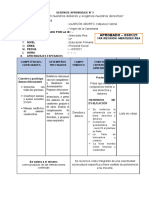 Sesión de Aprendizaje de Personal Social