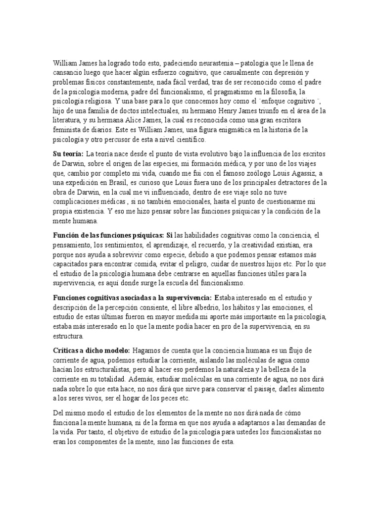 Frases de William James sobre psicología | PDF | Pragmatismo | Las ...