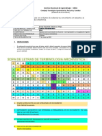 Sopa de Letras - Terminos Archivisticos Sena