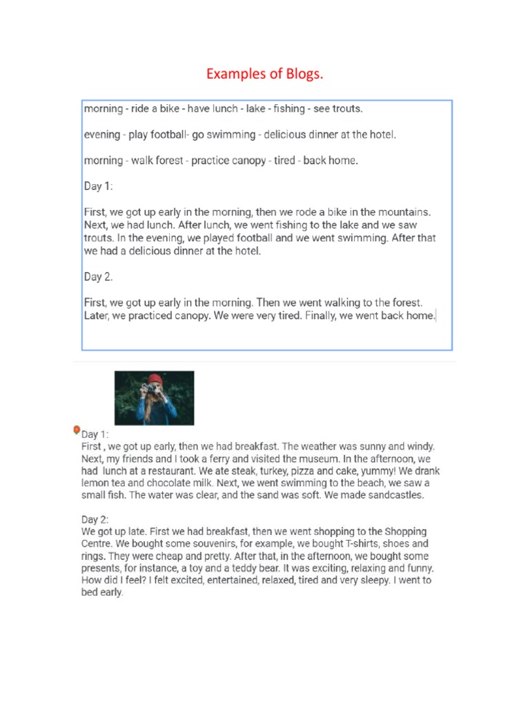 Examples of Blogs | PDF