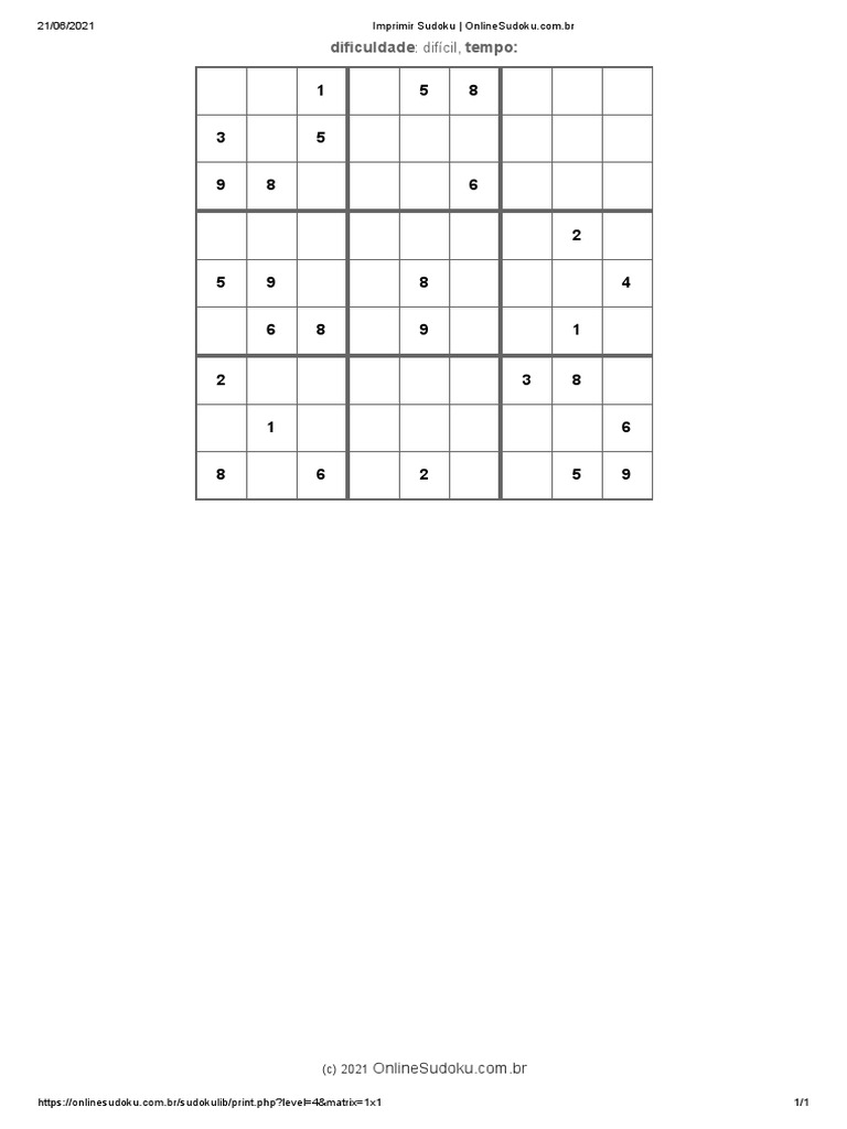 Sudoku Extremo Imprimir PDF