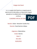 Cuaderno de Ciencias Naturales