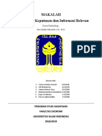 MAKALAH PENGAMBILAN KEPUTUSAN DAN INFORMASI RELEVAN