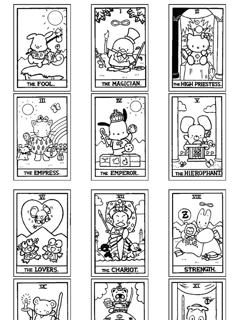 Download Hello Tarot Coloring Book 6x13