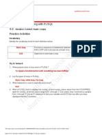 This Study Resource Was: Database Programming With PL/SQL 4-3: Practice Activities