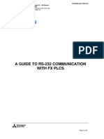 The FX-232ADP RS-232 Adapter Module For FX PLCs