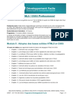 Programme HTML5-CSS3 Pro