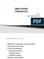 Komplikasi Intranatal