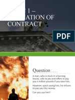 Topic 1 - Formation of Contract