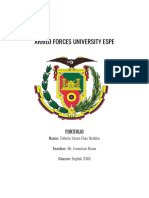 Armed Forces University Espe: Portfolio