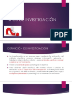 Tipos de Investigación