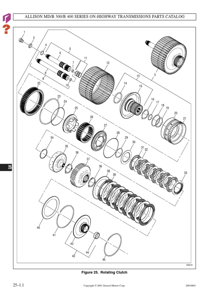 Allison MD B 300 B 400 Series On Highway Transmissions Parts Catalog