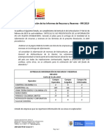 2020.07.07-Reporte de Presentación de Los Informes de Recursos y Reservas-IRR 2019 - v4