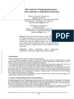 INCOSE Guide For Writing Requirements. Translation Experience, Adaptation Perspectives