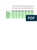 Prelucrari in Excel