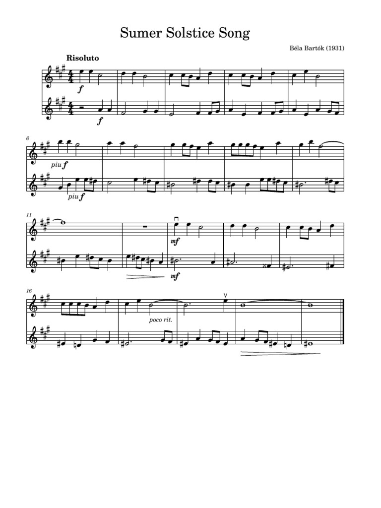 Sumer Solstice Song | PDF