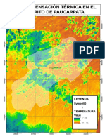 Mapa de Sensación Térmica en El Distrito de Paucarpata: Leyenda