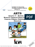 Quarter 4 - Module 4b: Western Classical Plays/Opera and Famous Filipino Playwrights and Directors