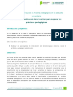 Clase 4 - Alternativas de Intervención para Mejorar Las Prácticas Pedagógicas