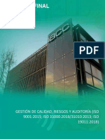 Gestión de Calidad, Riesgos y Auditoría (ISO 9001, ISO 31000, ISO 19011