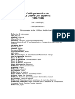 Catalogo Tematico de La Gce en 850 Periodicos de La Epoca