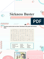 4th Quarter - Health 123 - Lesson 4 - Sickness Buster