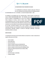 Consentimento para tratamento de dados pessoais