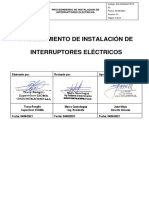 Procedimiento de Seguridad Instalación de Interruptores Electricos - Rev.01