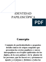 Identidad Papiloscopica