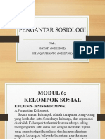 Pengantar Sosiologi - Modul 6