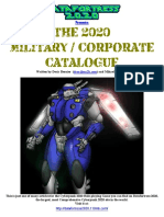 Cyberpunk 2020 - Datafortress 2020 - Corporate-Military Catalog