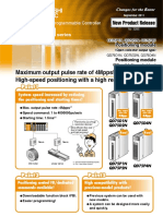 Maximum Output Pulse Rate of 4Mpps! High-Speed Positioning With A High Resolution Device!